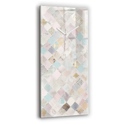 Zegar pionowy Kolorowe płytki