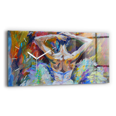 Zegar szklany Malowana Baletnica