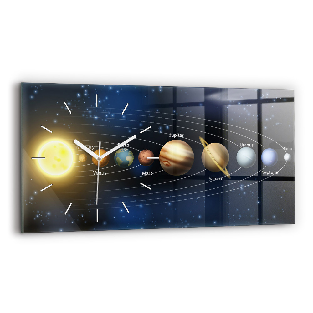 Zegar poziomy Układ Słoneczny