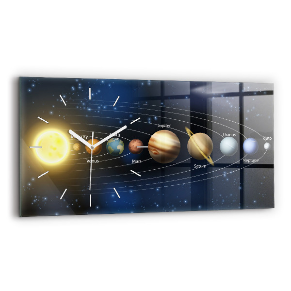 Zegar poziomy Układ Słoneczny