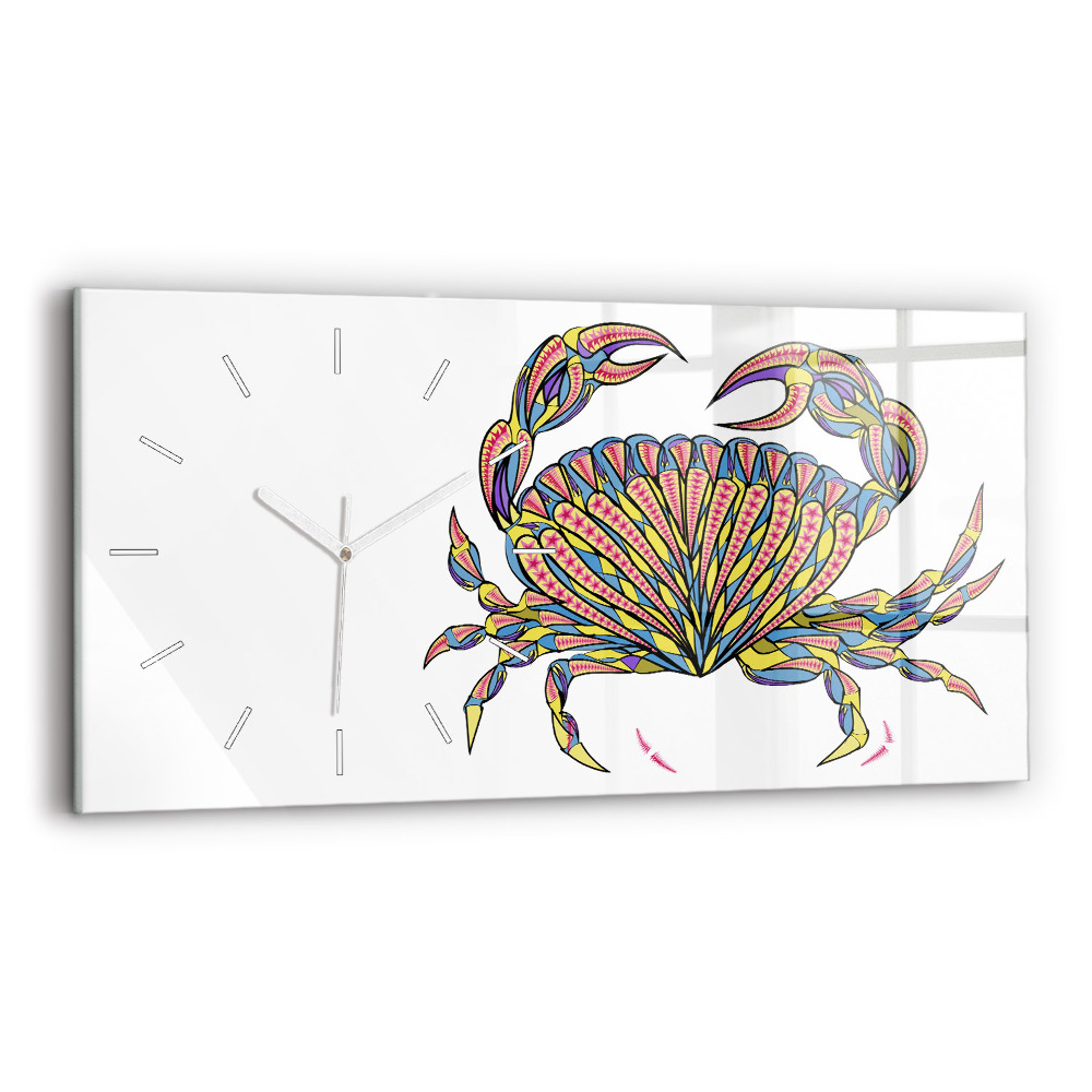 Zegar poziomy Krab Etniczny