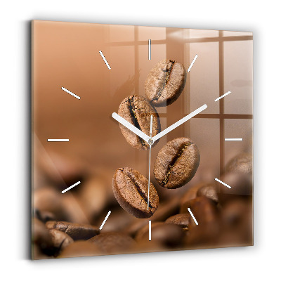 Zegar szklany kwadratowy Abstrakcyjne barwy