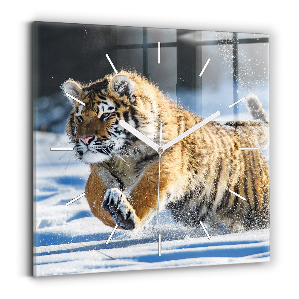 Zegar ścienny kwadratowy Odważny Krok Na Przód