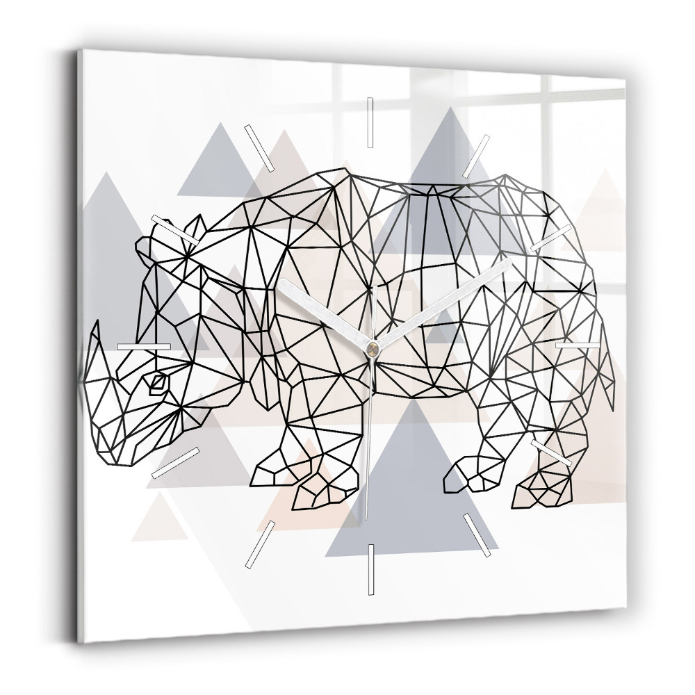 Zegar ścienny kwadratowy Geometryczny Wzór
