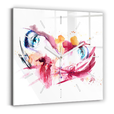 Zegar ścienny kwadratowy Romantyczna para