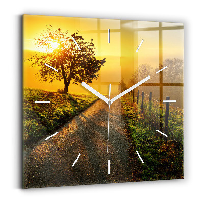 Zegar kwadratowy Mgła o wschodzie słońca