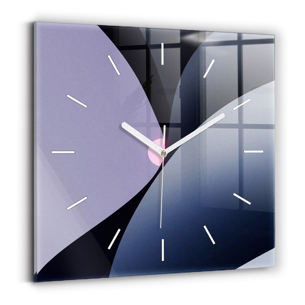 Zegar ścienny kwadratowy Abstrakcja słońce