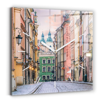 Zegar kwadratowy Stare miasto w Warszawie