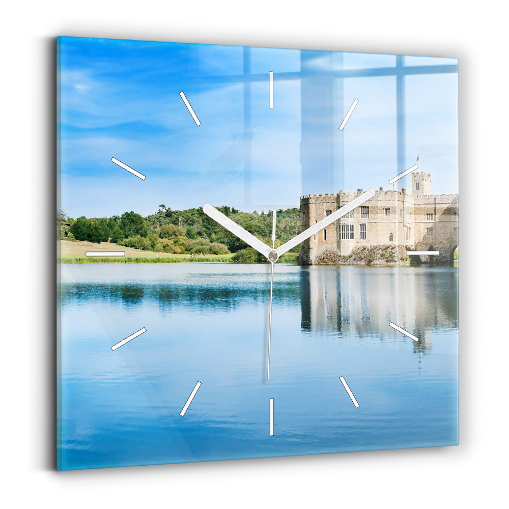 Zegar ścienny kwadratowy Zamek w Leeds