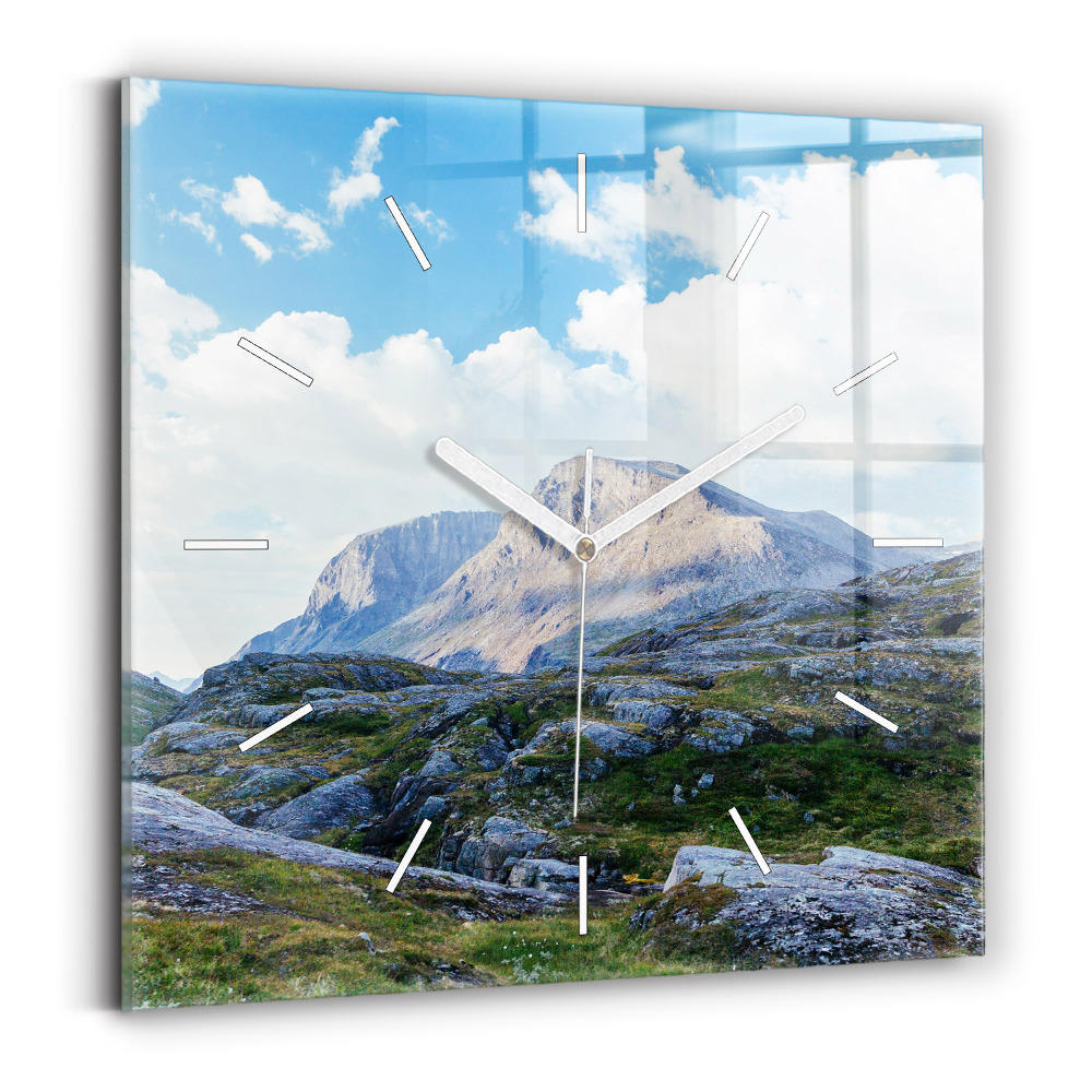 Zegar ścienny kwadratowy Skalisty Krajobraz