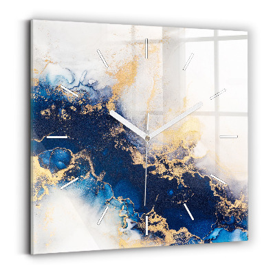 Zegar kwadratowy Marmur wzór