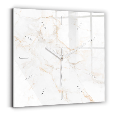 Zegar kwadratowy Elegancki marmur