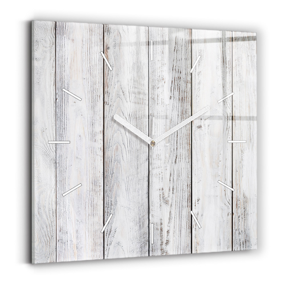 Zegar kwadratowy Pomalowane deski
