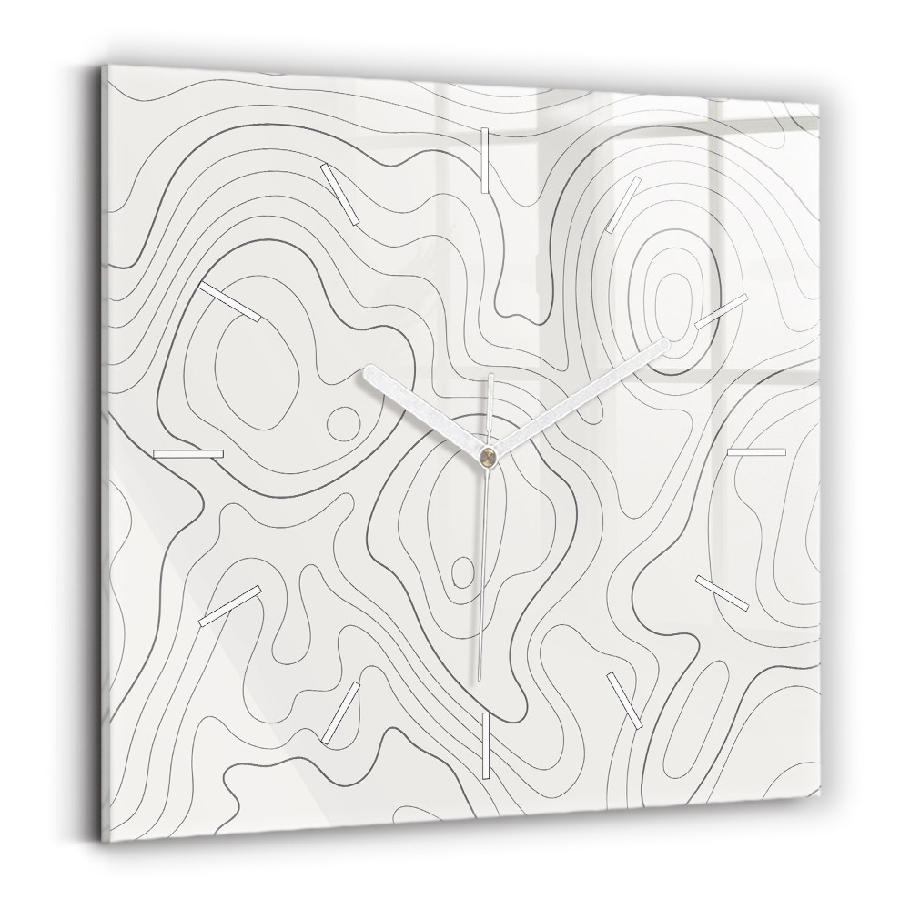 Zegar kwadratowy Plamy abstrakcja