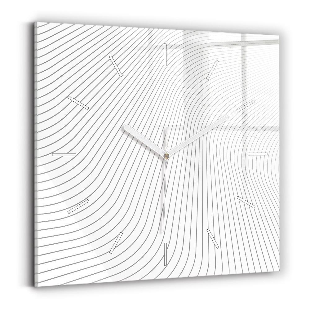 Zegar ścienny kwadratowy Linie abstrakcja