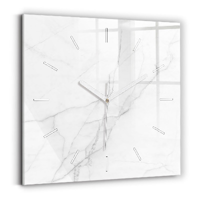 Zegar ścienny kwadratowy Dekoracyjny marmur