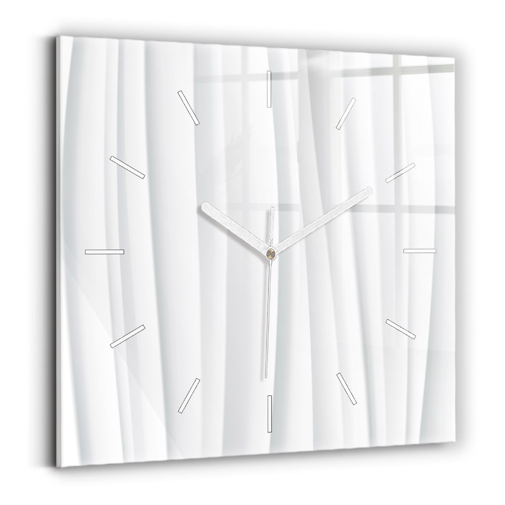 Zegar ścienny kwadratowy Fale tekstura