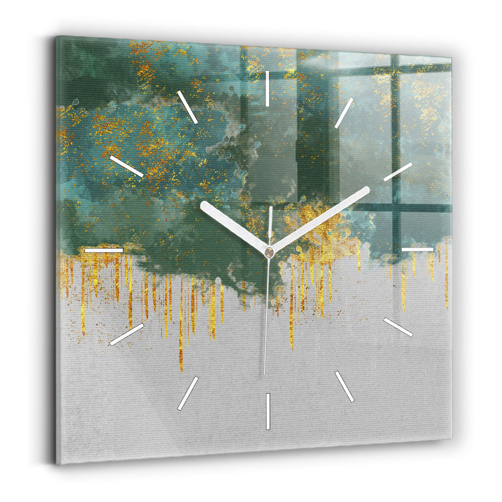 Zegar kwadratowy Dekoracyjny wzór