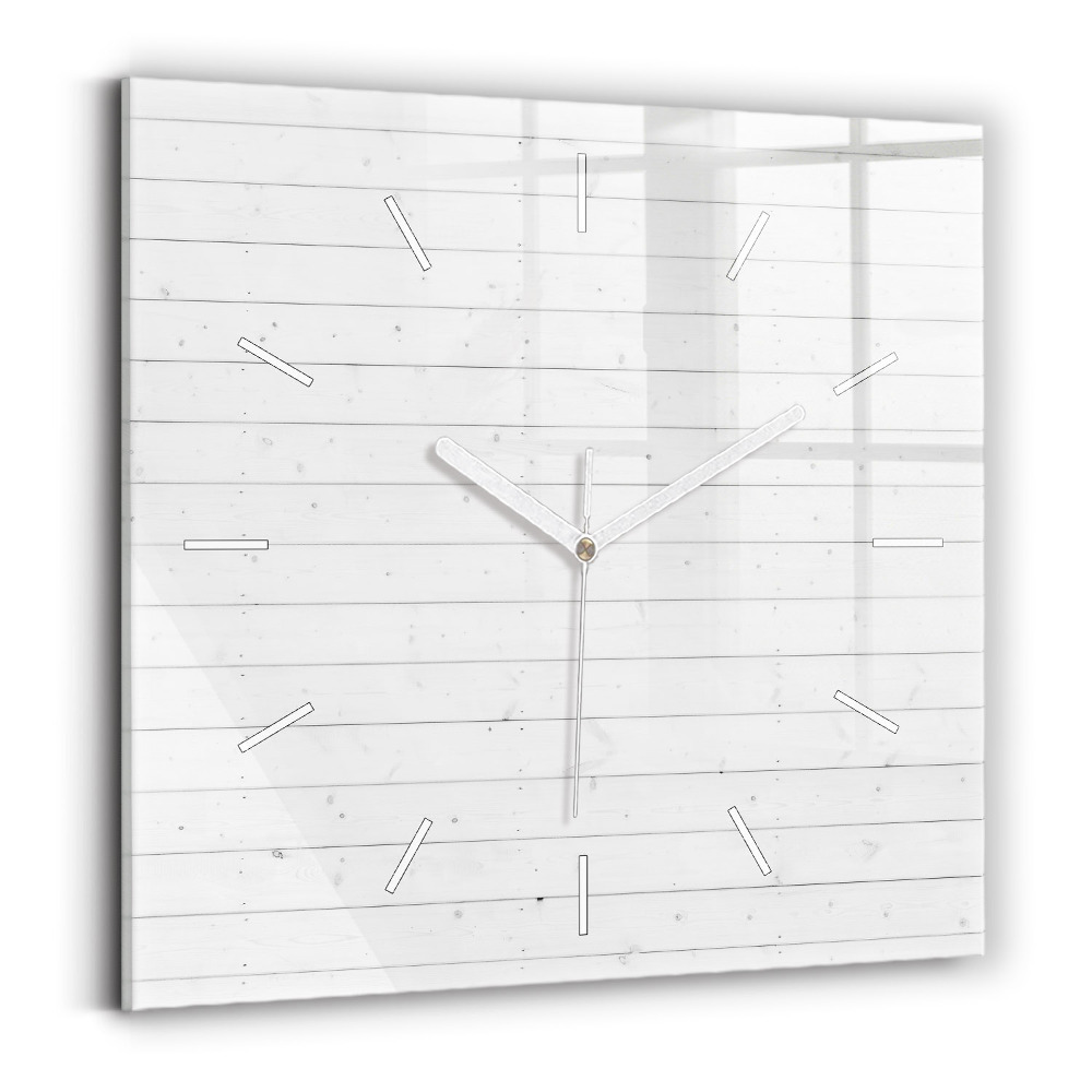 Zegar kwadratowy Panele drewniane wzór