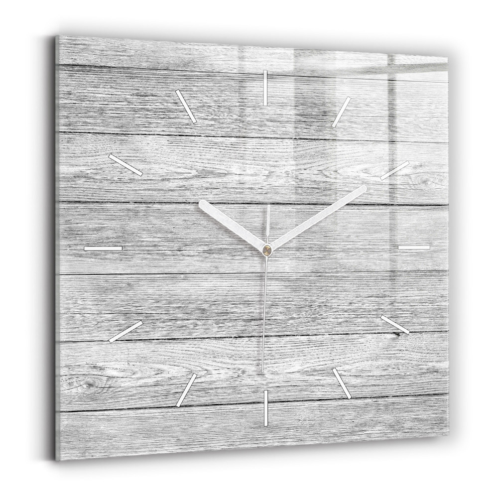 Zegar ścienny kwadratowy Panele drewniane