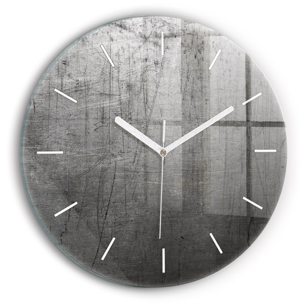 Zegar okrągły Metalowa ściana