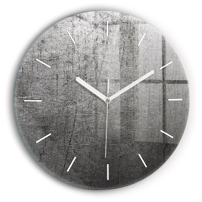 Zegar okrągły Metalowa ściana