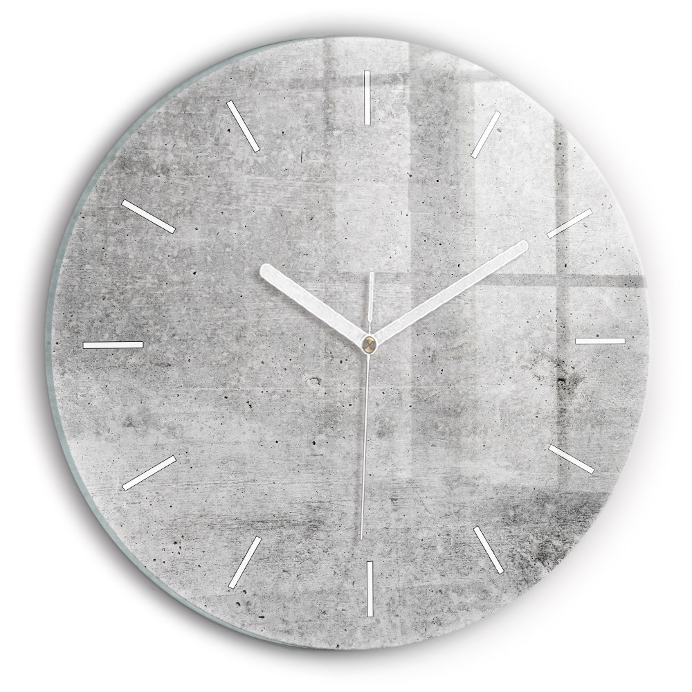 Zegar z nadrukiem Surowa ściana