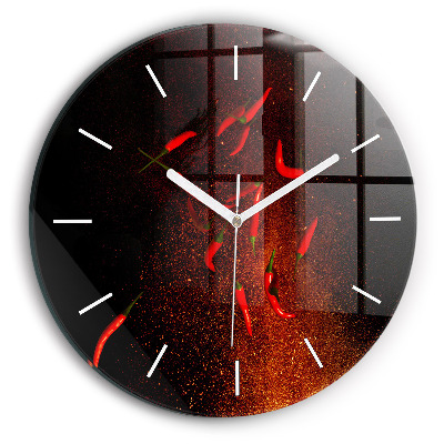 Zegar z nadrukiem Papryczki chili