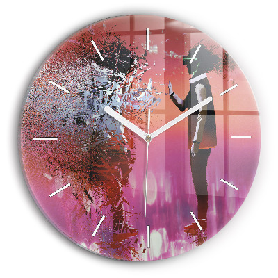 Zegar okrągły Cyberprzestrzeń