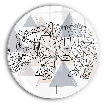 Zegar ścienny Geometryczny Wzór