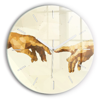 Zegar okrągły Stworzenie Adama