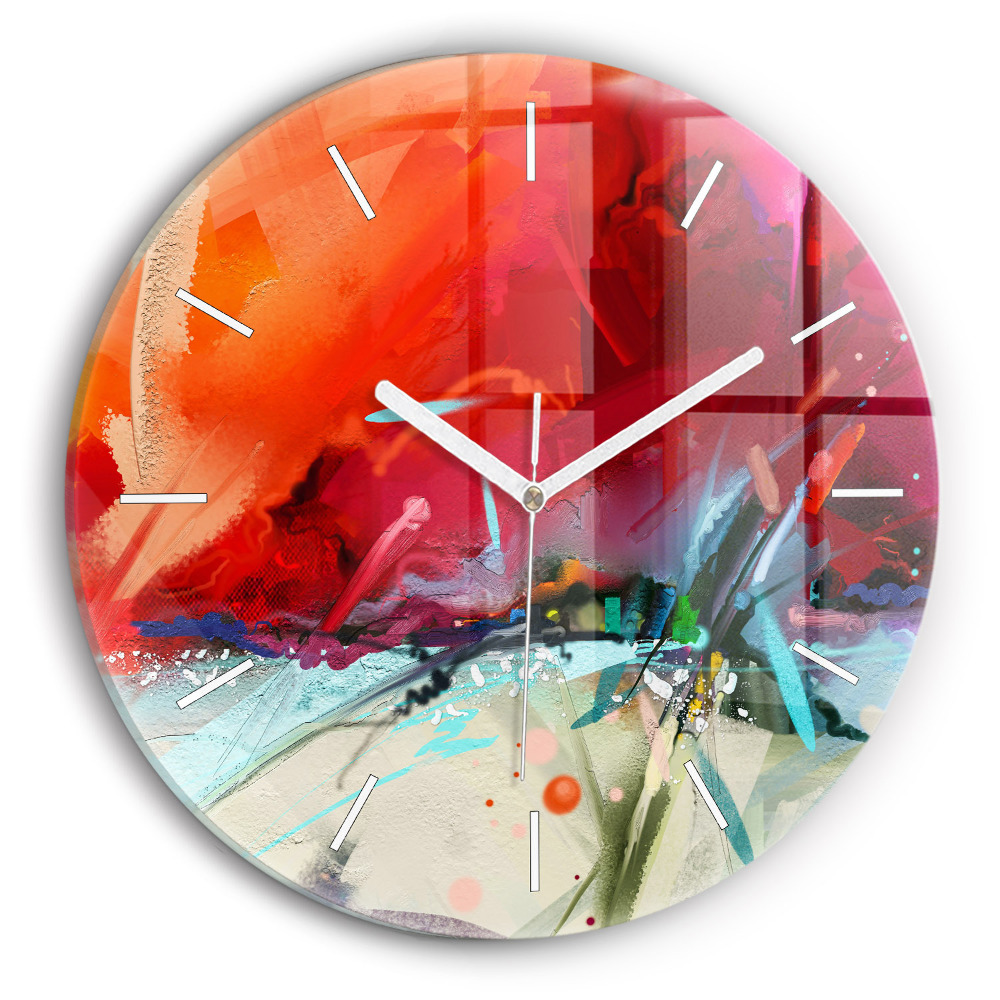 Zegar z nadrukiem Rzędy przypraw