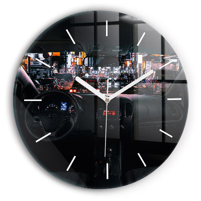 Zegar z nadrukiem Samochód w Tokio