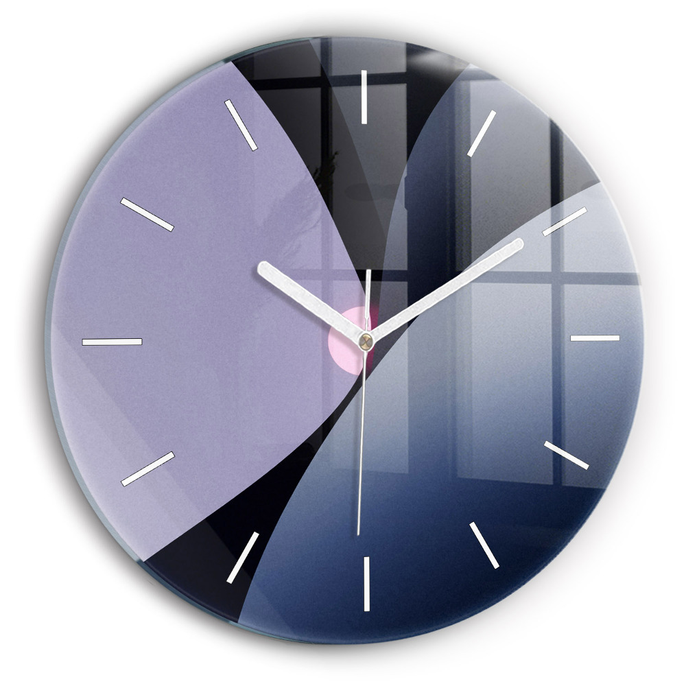 Zegar okrągły Abstrakcja słońce