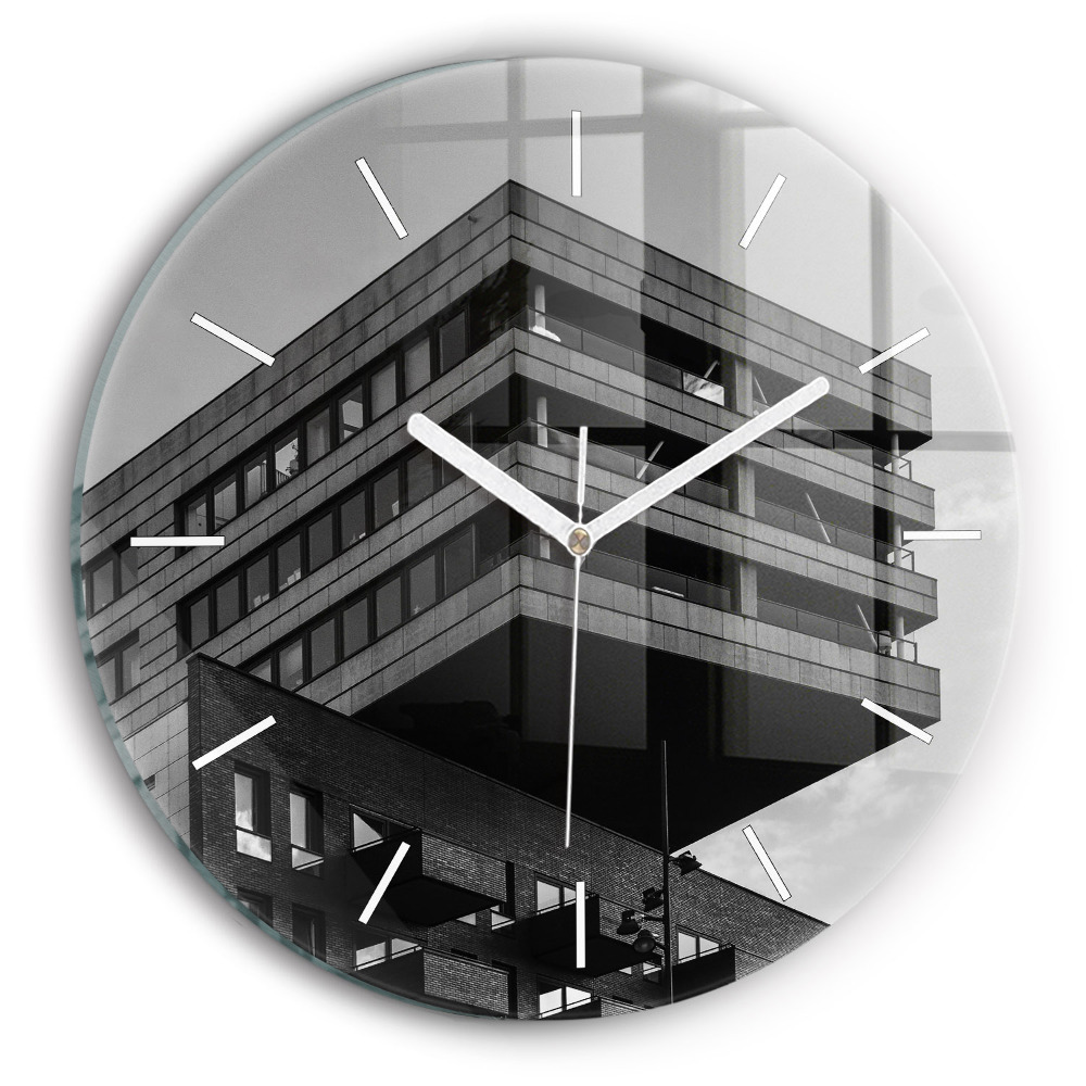 Zegar z nadrukiem Architektura w Amsterdamie