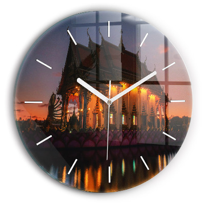 Zegar z nadrukiem Świątynia w Bangkok