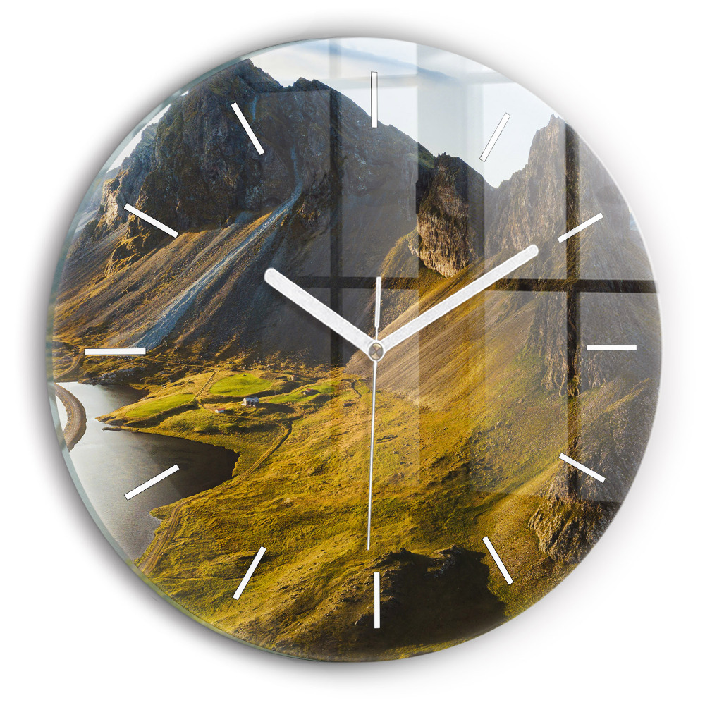 Zegar ścienny Droga w Islandii