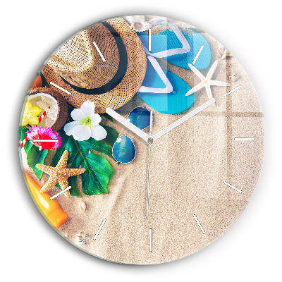 Zegar ścienny Akcesoria wakacyjne