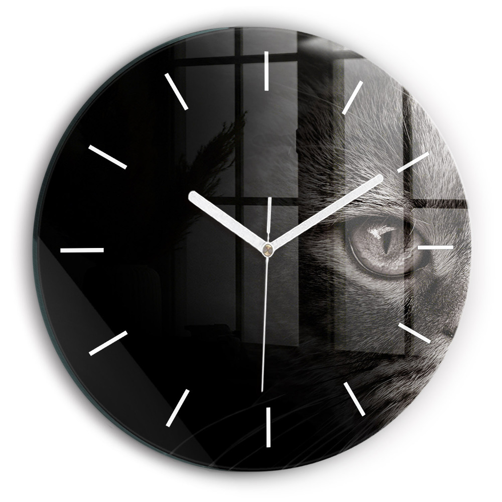 Zegar okrągły Pies i kot szkocki