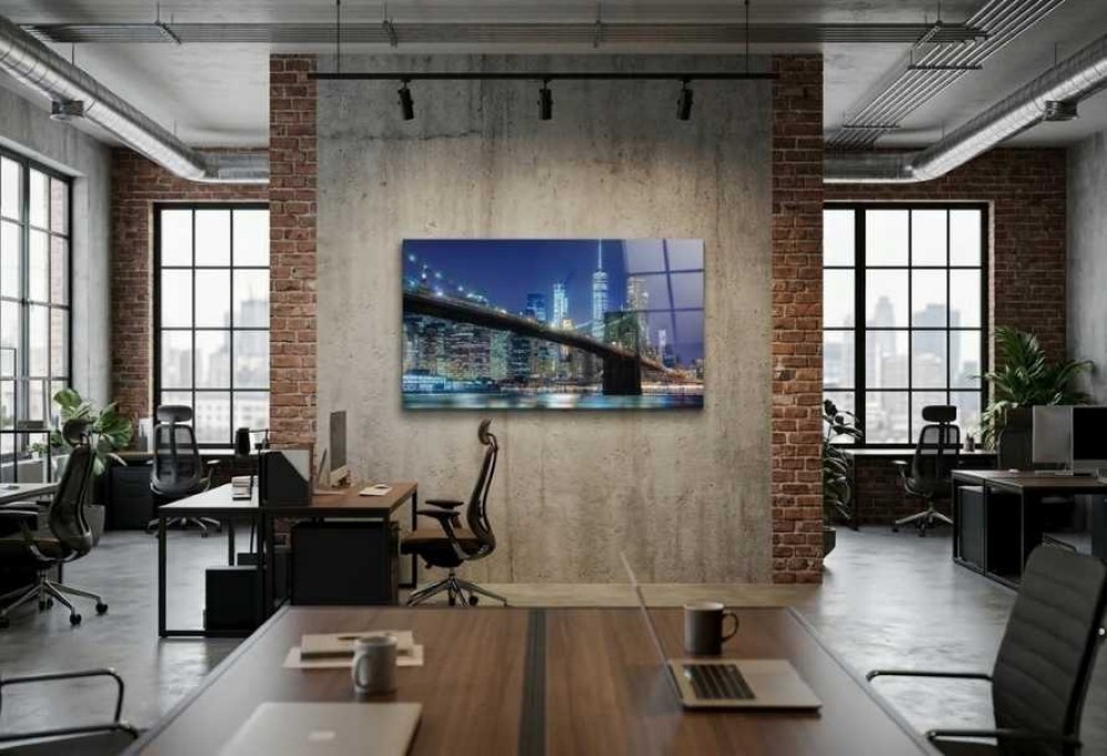 obraz szklany we wnętrzu